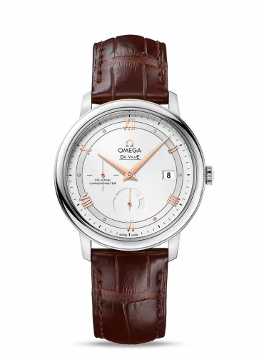 Omega De Ville Prestige Co-Axial 39.5 Power Reserve Stainless Steel / Vintage Silver 424.13.40.21.02.002 (42413402102002)